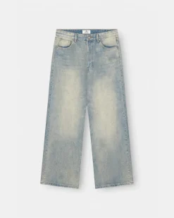 Extra baggy Denim Jeans Light blue vintage wash