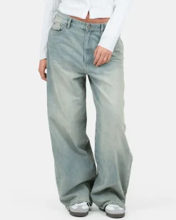 Extra Baggy Denim Jeans Light Blue Vintage Wash