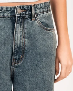 Extra Baggy Denim Jeans Mid Blue Vintage Wash
