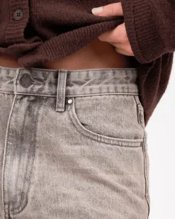 Extra Baggy Denim Jeans Rose Vintage Wash