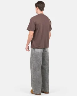 Extra baggy Denim Jeans Washed Grey