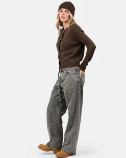 Extra Baggy Denim Jeans Washed Grey