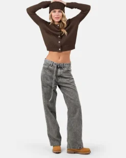 Extra Baggy Denim Jeans Washed Grey