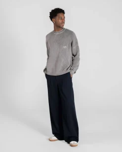 Fisherman Knit Washed Grey