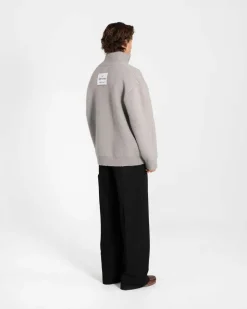 Full-zip Sweater Light grey