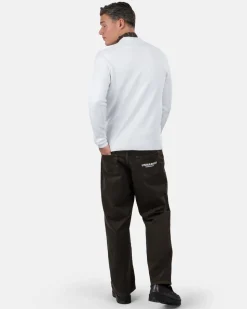 Half zip polo Hvid