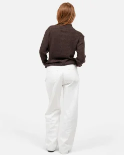 Half Zip Strik Brun
