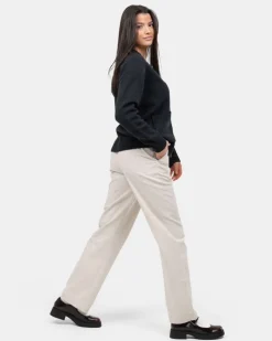 Heavyweight Hørbukser Højtaljede Beige