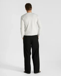 Henley Long Sleeve Heather Grey