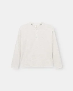 Henley Long Sleeve Heather Grey