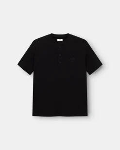Henley Short Sleeve Black