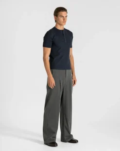 Henley Short Sleeve Navy