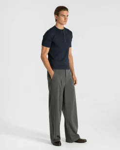 Henley Short Sleeve Navy