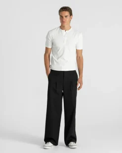 Henley Short Sleeve White