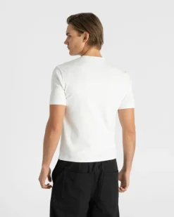 Henley Short Sleeve White