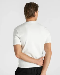 Henley Short Sleeve White