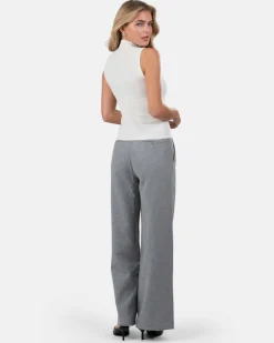 Highneck knitted Top Hvid