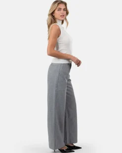 Highneck knitted Top Hvid