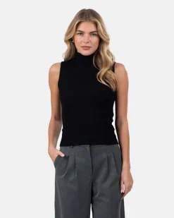 Highneck knitted Top Sort