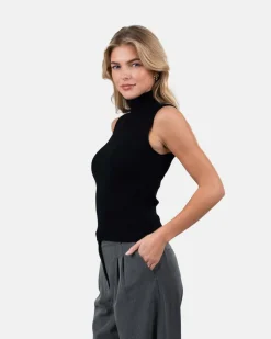 Highneck knitted Top Sort