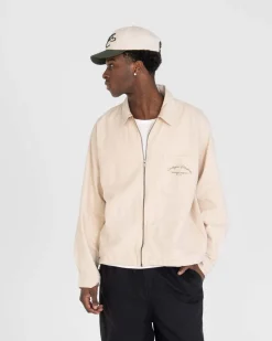 Hør Jakke Beige