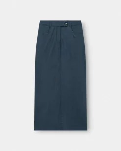 Hør Nederdel Navy