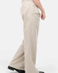Hør Suitpants Beige