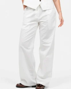 Hør Suitpants Hvid
