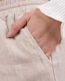 Hørbukser Højtaljede Beige