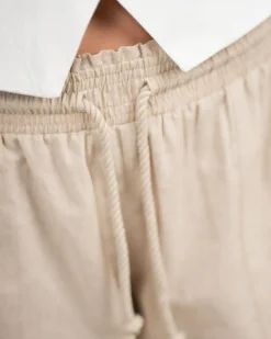 Hørbukser Lavtaljede Beige