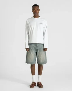 Jorts Light Blue Vintage Wash