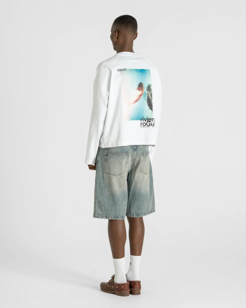 Jorts Light Blue Vintage Wash