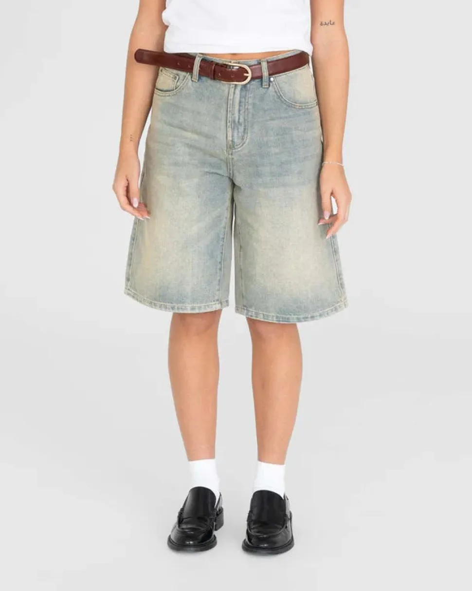 Jorts Light Blue Vintage Wash