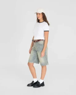 Jorts Light Blue Vintage Wash