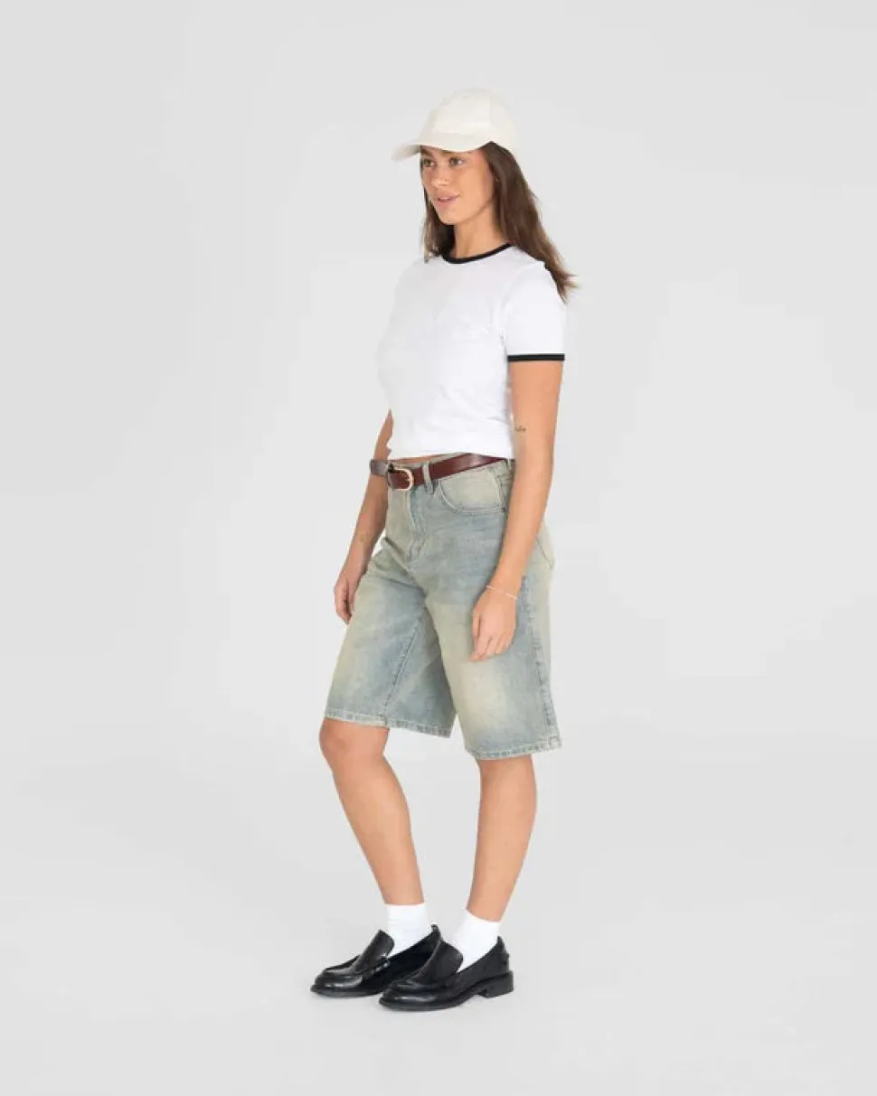 Jorts Light Blue Vintage Wash