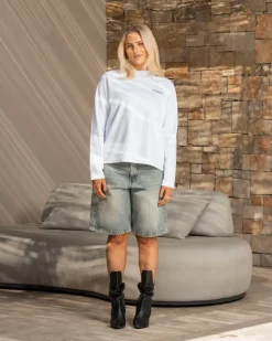 Jorts Light Blue Vintage Wash