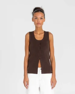 Knit top Brown