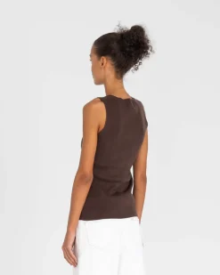 Knit top Brown