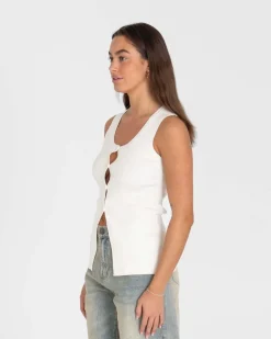 Knit top Hvid