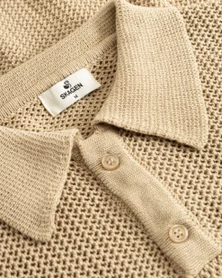 Knitted Polo Beige