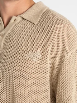 Knitted Polo Beige