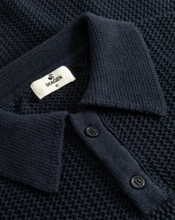 Knitted Polo Navy