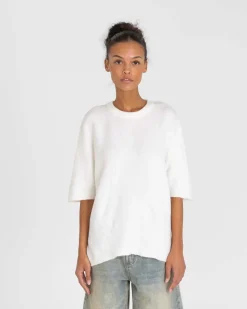 Knitted t-shirt White
