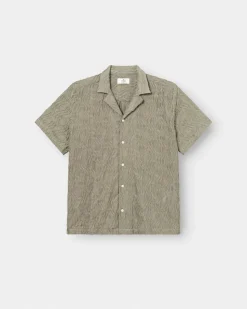 Kortærmet Jacquard Skjorte Army