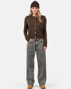 Light Weight Cardigan Brown