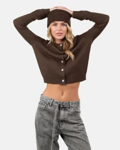 Light Weight Cardigan Brown
