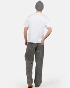 Monogram Denim Jeans Washed Grey