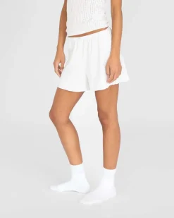 Pointelle Shorts White