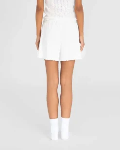 Pointelle Shorts White