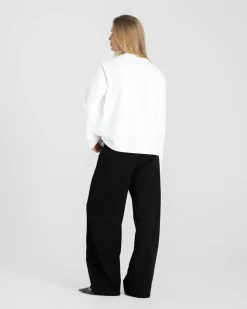 Raglan Longsleeve T-shirt White dame